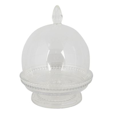 Clayre & Eef Glocke Ø 12x17 cm Glas Rund (Gr. Ø 12x17 cm)