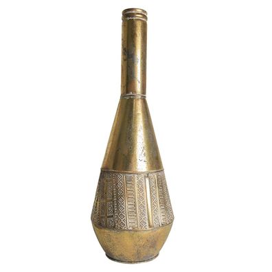 Clayre & Eef Vase Ø 25x75 cm Kupferfarbig Metall Rund (Gr. Ø 25x75 cm)