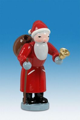 Holzfigur Weihnachtsmann Höhe 6cm NEU Ruprecht Instrument Seiffen Erzgebirge Figu