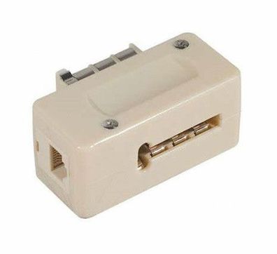 Telefon Modem Adapter Frankreich Stecker Buchse 6-polig > RJ11 Kupplung Buchse (6P4C)