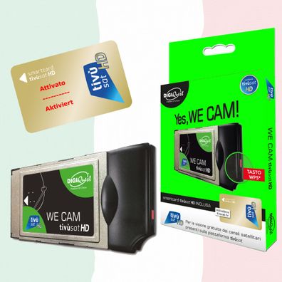 TiVuSat HD Gold Karte + WeCAM SmartCam/ SmarCam (Karte aktiviert)