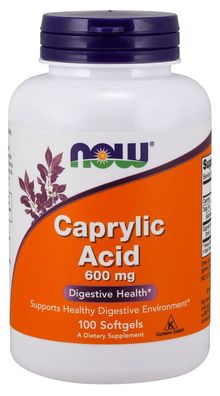 Caprylic Acid, 600mg - 100 softgels