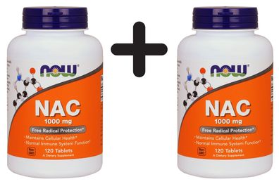 2 x NAC, 1000mg - 120 tabs