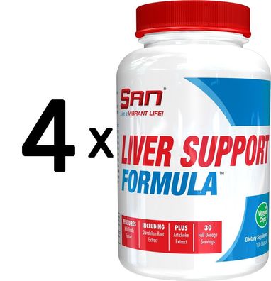 4 x Liver Support Formula - 100 vcaps