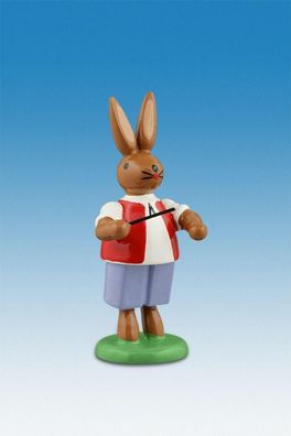 Osterdekoration Osterhase Dirigent Höhe 7,5cm NEU Osterdeko Osterhasenfigur Oster