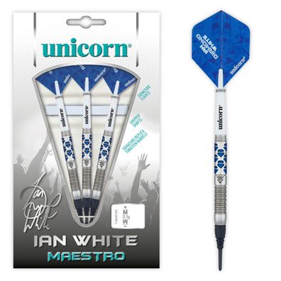 Unicorn Maestro Ian "Diamond" White Soft Darts, 1 Satz / 18 Gr