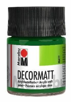 Marabu 1401 05 065 Decormatt Acryl, Olivgrün 065, 50 ml