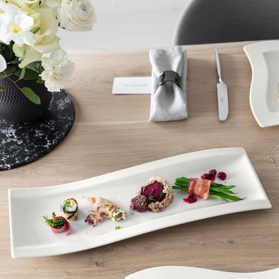 Villeroy & Boch – NewWave Antipastiteller 423 x 148 x 35 mm – Premium Porcelain –