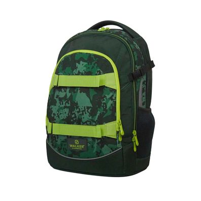 walker® 42041-347 Schulrucksack Fame - Uni Camo green