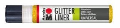 Marabu 1803 09 519 Glitter-Liner Glitter-Gelb 25 ml(P)