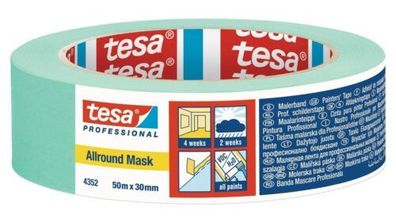 Tesa Klebeband 3 Rollen Scharfe Farbkanten 4352 Allround Mask Universal