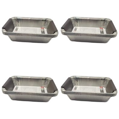 4 x Grillschweine BBQ Grillschale Aluminium Grillzubeh?r 5 St?ck 22x15,5x4,8cm