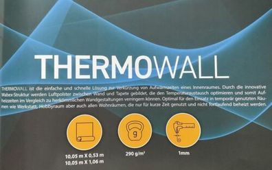 Thermo Wall Vliestapete Energie sparen Isolierend Überstreichbar