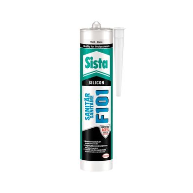 Silikon Sista F101 Sanitär 300ml Kartusche 1x Wunschfarbton versiegeln