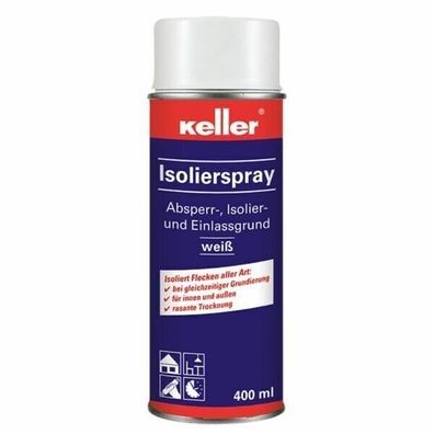 Isolierspray Absperrfarbe Isolierlack PROFI weiß Blitztrocknung Flecken Keller