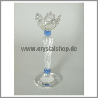 Swarovski Kerzenhalter Bluete blau candleholder blue flower 207012 AP 2001