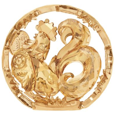 Swarovski Chinesisches Sternzeichen-hahn, Oldfarbe Chinese ZODIAC - Rooster ,