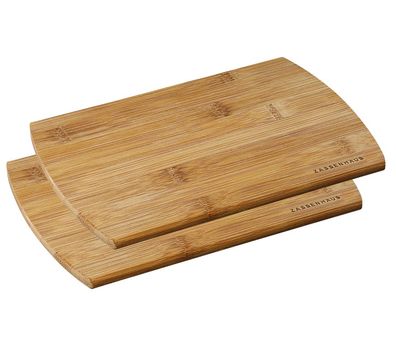 Zassenhaus Frühstücksbretter 2er-Set, Bambus 22 x 15 cm 54002