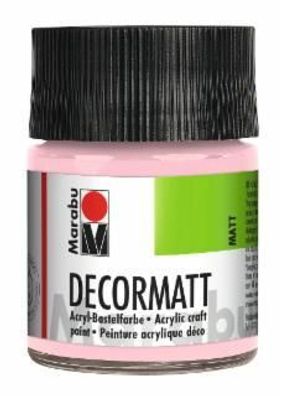 Marabu 1401 05 231 Decormatt Acryl, Wildrose 231, 50 ml