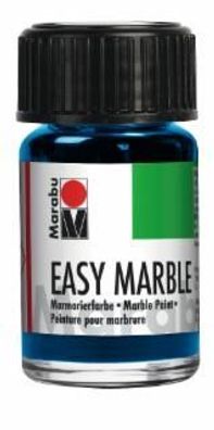 Marabu 1305 39 095 easy marble, Azurblau 095, 15 ml