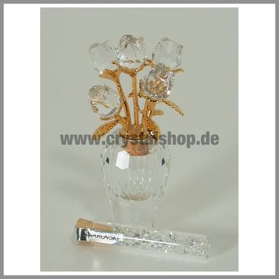 Swarovski Vase m. Rosen Rose Vase 210823 AP 2004