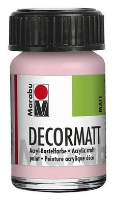 Marabu 1401 39 231 Decormatt Acryl Wildrose 15 ml