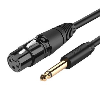 Ugreen Audiokabel Mikrofonkabel zu XLR Mikrofon (weiblich) - 6,35 mm Klinke (männl