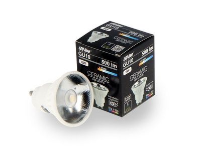 1x LED Leuchtmittel | GU10 | COB | 8W | 12° | 500 Lumen | Glühbirne | Glühlampe |