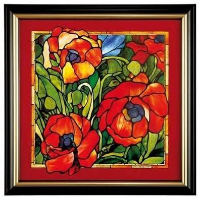 Goebel Artis Orbis Louis Comfort Tiffany Orientalische Mohnblume - Wandbild Neuhei