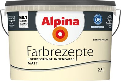 2,5L ALPINA Farbrezepte Ein Hauch von Gelb, Matt