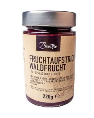 Biosüße BioSüße Bio-Fruchtaufstrich zuckerfrei Waldfrucht 220g Glas 220g