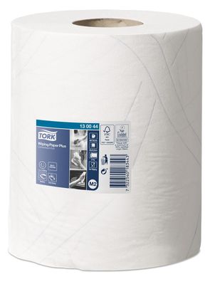 Tork® 101220 Wischtücher - 2-lagig, 23,5 x 34 cm, weiß, 6 Rollen à 125 m