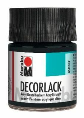 Marabu 1130 05 073 Decorlack Acryl Schwarz 50 ml(S)