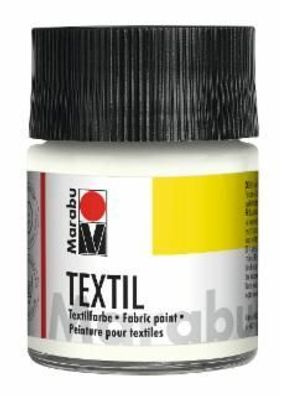 Marabu 1716 05 070 Textil weiß 070, 50 ml