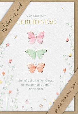 bsb 693019-2 Geburtstagskarte - Natur Card, inkl. Umschlag