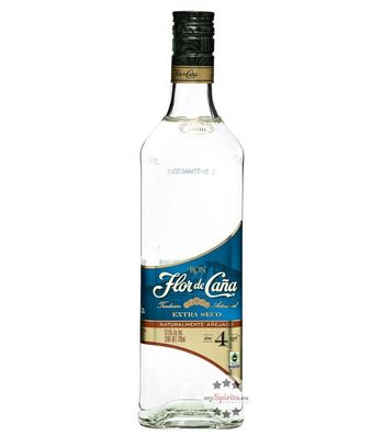 Flor de Cana 4 Extra Seco Blanco Rum (37,5 % Vol., 0,7 Liter) (37,5 % Vol., hide)