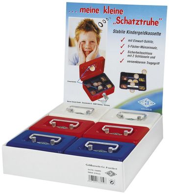 Wedo 144099 Geldkassette Gr.0 farbig sortiert 12,5x9,5x6,3cm