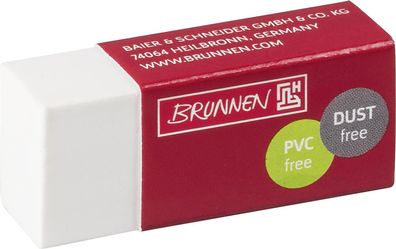 Brunnen 102996901 Radiergummi dust free "Mini" 4,1 x 1,7 x 1,2 cm weiß