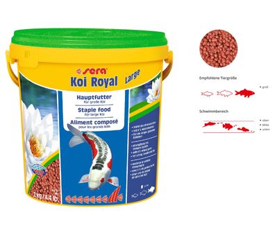 Sera 2 Kg Koi Royal Large 6 mm 10 L