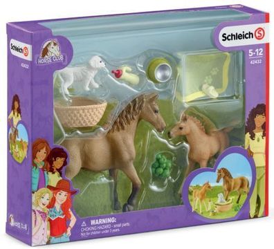 Schleich® Horse Club 42432 Sarahs Tierbaby-Pflege Set