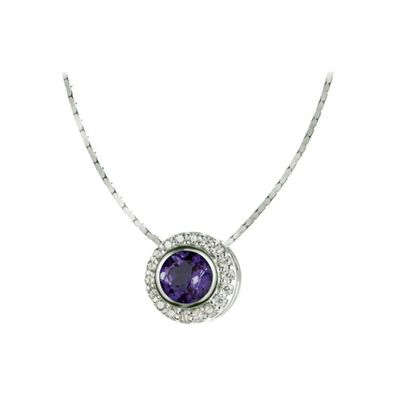 Jacques Lemans - Kette Sterlingsilber mit Amethyst - SE-C105B