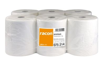 racon® 075214-01 Handtuchrolle Premium - 21 cm x 130 m, 2-lag., hochweiß, 40 g/qm,