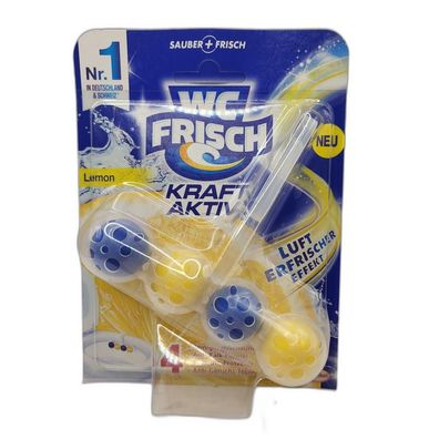 186,40EUR/1kg WC Frisch WC-Reiniger Kraft-Aktiv Lemon Duftsp?ler 1 St?ck 50g