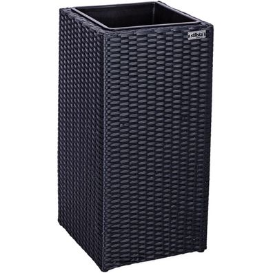 Stilista® Poly-Rattan Blumentopf 63x30x30 cm