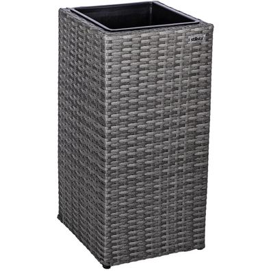 Stilista® Poly-Rattan Blumentopf 63x30x30 cm