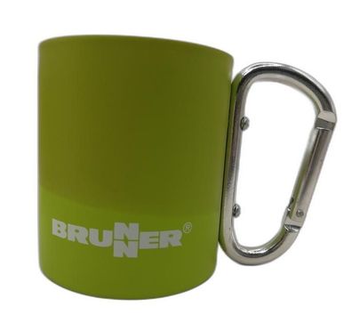 Brunner Legend Karamug Outdoor Isolierbecher Edelstahl Karabinergriff