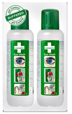 Cederroth 725200 Augendusche - 2x 500 ml Flasche