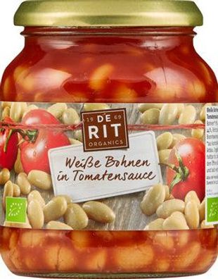 deRit 6x Weiße Bohnen in Tomatensoße 360g