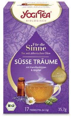 Yogi Tea®, Yogi Tea GmbH 3x Yogi Tea® Bio-Kräutertee, Für die Sinne, Süße Träume