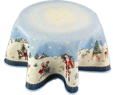 Tischdecke Weihnachten Rund 130 cm Hossner Children Gobelin Gobelintischdecke Decke